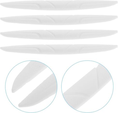 UPKOCH 4pcs Silicone Car Door Edge Guards and Bumper Guard Protector Anti-Scratch Trim Stickers for Car Sides and Rearview Mirrors, White, Automotive Exterior Door Armor for Scratch in Kuwait