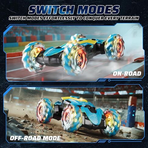 4DRC Gesture Sensing RC Stunt Car-Toys for Boys Girls for Ages 5-8-12,4WD Hand Controlled Remote Control Twist Car 360° Spins All Terrains Kids Toys, for Kids Age 6 7 9 10 11 12 Years Old in Kuwait