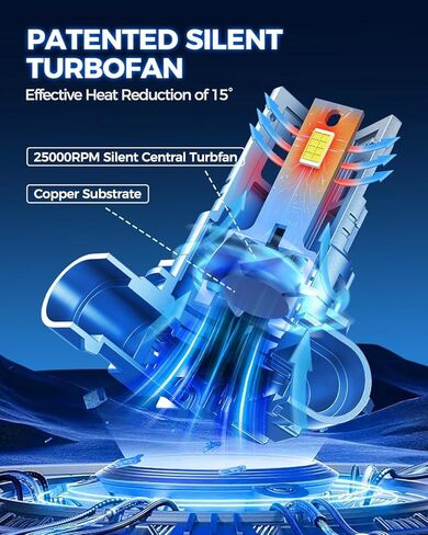ضوء الضباب من سلسلة Marsauto M3A H11 ضوء أبيض 2 حزمة، 90000LM 800% مشرق 6500K أبيض بارد 60000+ ساعة، 5 دقائق Plug-N-Play in Kuwait