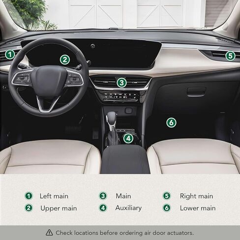 YHTAUTO مجموعة من 2 استبدال مشغل باب مزيج HVAC لشيفي إمبالا 2004-2013 كورفيت ماليبو مونتي كارلو بويك لاكروس كاديلاك XLR مشغل باب الهواء سخان مزيج عتلات الباب in Kuwait