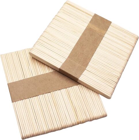 100 Lollipop Sticks Wooden Lolly Sticks for Craft Popsicle and Ice Cream Smooth Polished 114 X 10 X 2 mm in Kuwait