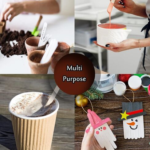 100 Lollipop Sticks Wooden Lolly Sticks for Craft Popsicle and Ice Cream Smooth Polished 114 X 10 X 2 mm in Kuwait