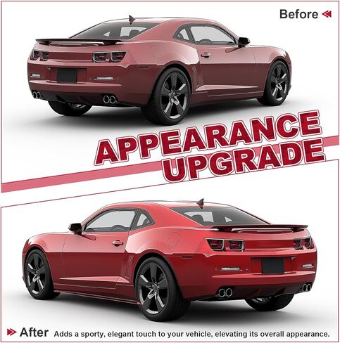 تنانير جانبية ECOTRIC متوافقة مع 2010-2015 Chevy Camaro LT LS SS نموذج تمديد الخط السفلي طقم حماية الشفاه أسود لامع in Kuwait