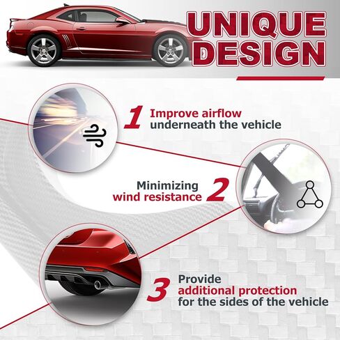 تنانير جانبية ECOTRIC متوافقة مع 2010-2015 Chevy Camaro LT LS SS نموذج تمديد الخط السفلي طقم حماية الشفاه أسود لامع in Kuwait
