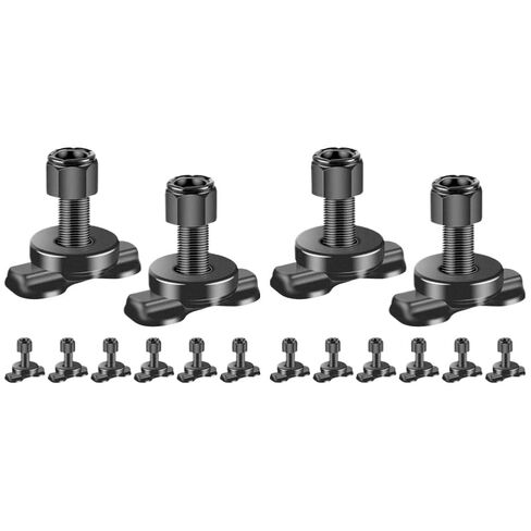 Threaded Stud Fitting Bearing 6000 LBS Bolt Down Anchor Points L Track Threaded Stud 8 PCS 16 PCS(8 PCS) in Saudi Arabia