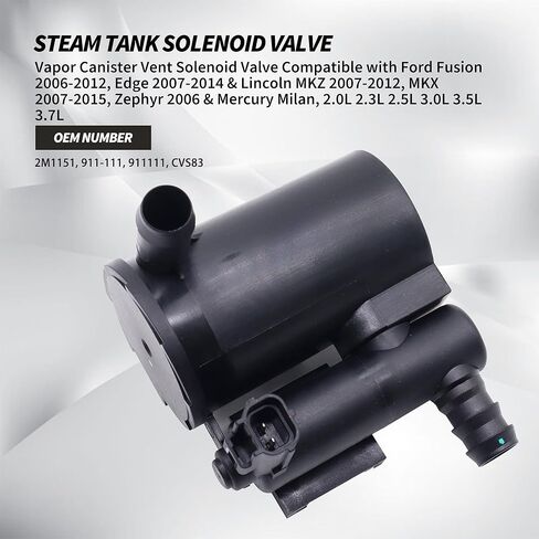 صمام الملف اللولبي لعلبة البخار متوافق مع Ford Fusion 2006-2012، Edge 2007-2014 & Lincoln MKZ 2007-2012، MKX 2007-2015، Zephyr 2006 & Milan، 2.0L 2.3L 2.5L 3.0L 3.5L 3.7L in Kuwait