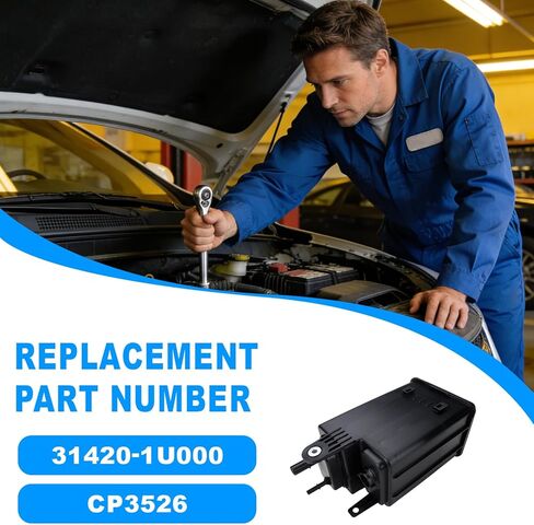 علبة بخار متوافقة مع Hyundai Santa Fe Kia Sorento 2010 2011 2012 2013 علبة فحم التبخر استبدال 31420-1U000، CP3526 in Kuwait