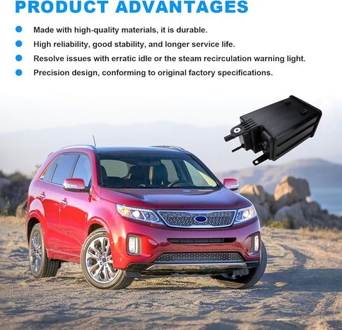 علبة بخار متوافقة مع Hyundai Santa Fe Kia Sorento 2010 2011 2012 2013 علبة فحم التبخر استبدال 31420-1U000، CP3526 in Kuwait