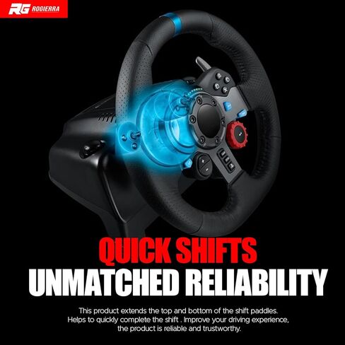 مبدلات مجداف عالية التحمل من Rogierra لعجلة القيادة Logitech G29 G920، ترقية العجلة العميقة مقاس 14 بوصة، أداة محاكاة السباق المحسنة in Kuwait