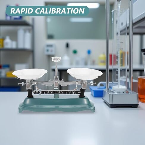 مقياس ميزان ميكانيكي من Cabilock 500 جرام/0.5 جرام ميزان وزن صينية مزدوجة لأداة تدريس الفيزياء والكيمياء المختبرية in Kuwait