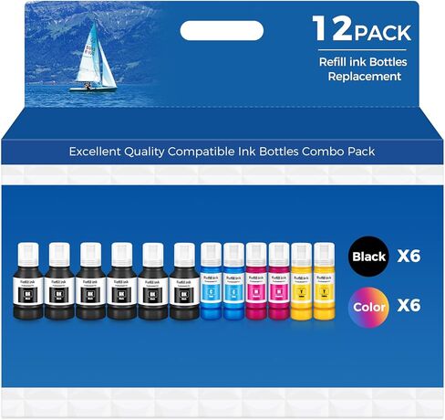 Compatible for EPT502 Ink Refill Bottles ET-3850 ET-2850 ET-4850 ET-3760 Ink Refill for ET 2850 ET 3850 ET 4850 ET-4760 ET-15000 ET-2760 ET-3830 ET-4950 ET-3830 ET 4950 ET 15000 ET 3760 ET-3950 Ink in Saudi Arabia