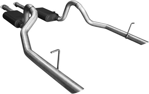 طقم عادم Flowmaster 17112 American Thunder Cat-Back من الفولاذ الألومنيوم مقاس 2.5 بوصة متوافق مع 1994-1997 Ford Mustang GT وCobra مع محرك 4.6L SOHC أو 5.0L in Kuwait