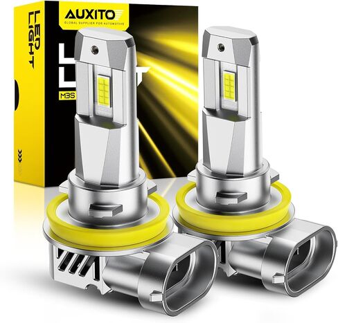 مصابيح AUXITO 9007/HB5 ذات شعاع عالٍ/منخفض، 70000LM 6500K Ulitra أبيض ساطع، مصابيح ضباب هالوجين HB5 مع مروحة، قابس وتشغيل لاسلكي، Canbus جاهز، حزمة من 2 in Kuwait