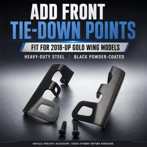 Front Tie Down Brackets Trailer Mount Strapdown Point Kit Compatible with 2018 UP Honda Goldwing GL1800 Tour F6B 2019 2020 2021 2022 in Saudi Arabia