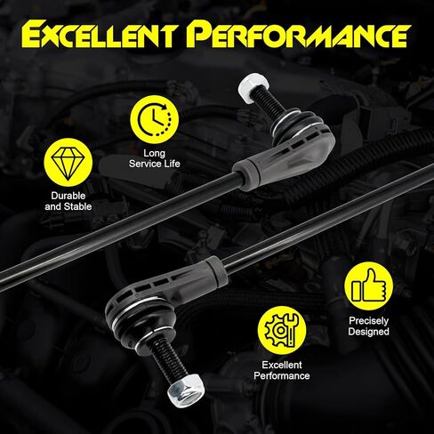 قطعتان من وصلة نهاية قضيب التثبيت الأمامي، متوافقة مع Chevy Traverse 2018-2024، Blazer 2019-2024، GMC Acadia 2017-2024، Buick Enclave 2018-2024، Cadillac XT5 2017-2024، XT6 2020-2024 in Kuwait