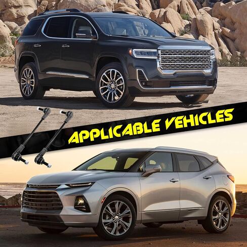 قطعتان من وصلة نهاية قضيب التثبيت الأمامي، متوافقة مع Chevy Traverse 2018-2024، Blazer 2019-2024، GMC Acadia 2017-2024، Buick Enclave 2018-2024، Cadillac XT5 2017-2024، XT6 2020-2024 in Kuwait