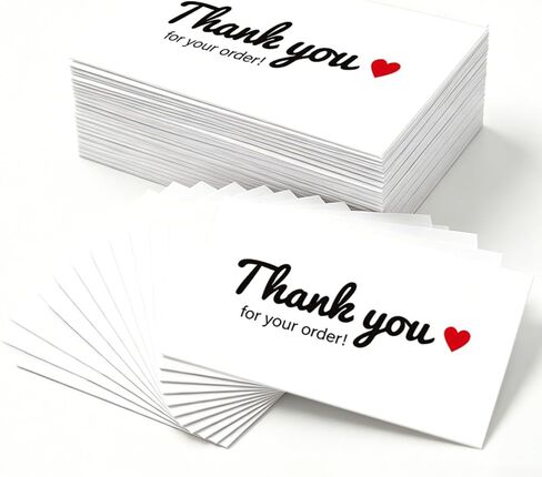 240 PCS Thank You Cards for Small Business, 2" x 3.5" Thank You for Your Order Business Cards, Customer Appreciation Cards for Small Business Owners, Online Retailers and Local Stores in Kuwait