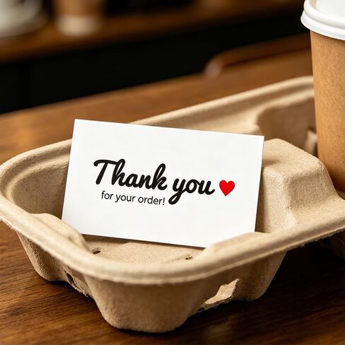 240 PCS Thank You Cards for Small Business, 2" x 3.5" Thank You for Your Order Business Cards, Customer Appreciation Cards for Small Business Owners, Online Retailers and Local Stores in Kuwait