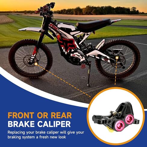 الفرجار الأمامي الخلفي متوافق مع Surron Light Bee X S Talaria Sting MX3 MX4 X3 Pro Segway X260 X160 E-Ride Pro SS 1.0 2.0 أجزاء الدراجة الترابية الكهربائية Sur-ron Dirt E-Bike مع وسادات الفرامل in Kuwait
