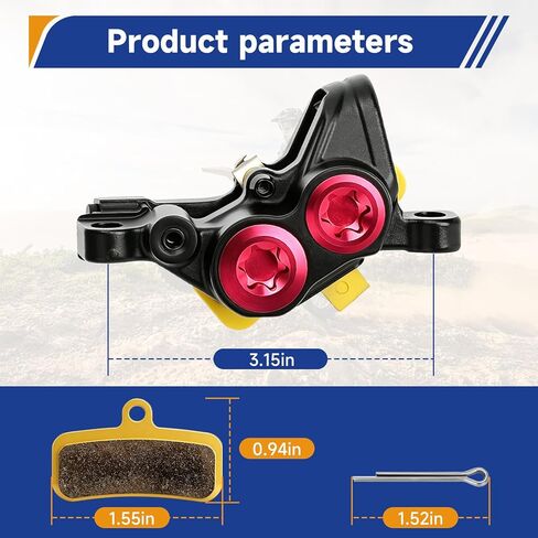الفرجار الأمامي الخلفي متوافق مع Surron Light Bee X S Talaria Sting MX3 MX4 X3 Pro Segway X260 X160 E-Ride Pro SS 1.0 2.0 أجزاء الدراجة الترابية الكهربائية Sur-ron Dirt E-Bike مع وسادات الفرامل in Kuwait
