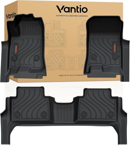 Floor Mats for 2019-2026 Chevrolet Silverado/GMC Sierra 1500 & 2020-2026 2500HD/3500HD Crew Cab (w/Rear Under-seat Storage), All-Weather TPE Custom Fit Floor Liners in Saudi Arabia
