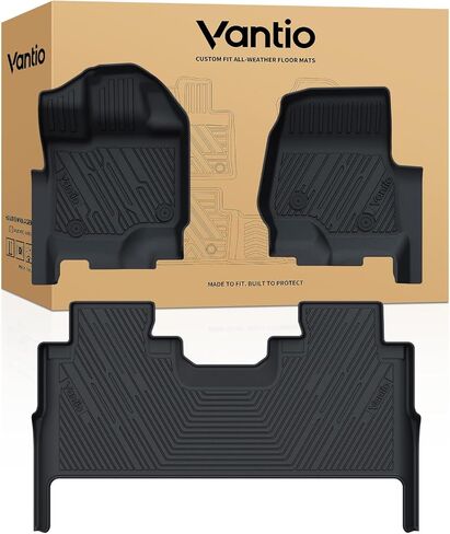 Floor Mats for 2019-2026 Chevrolet Silverado/GMC Sierra 1500 & 2020-2026 2500HD/3500HD Crew Cab (w/Rear Under-seat Storage), All-Weather TPE Custom Fit Floor Liners in Saudi Arabia