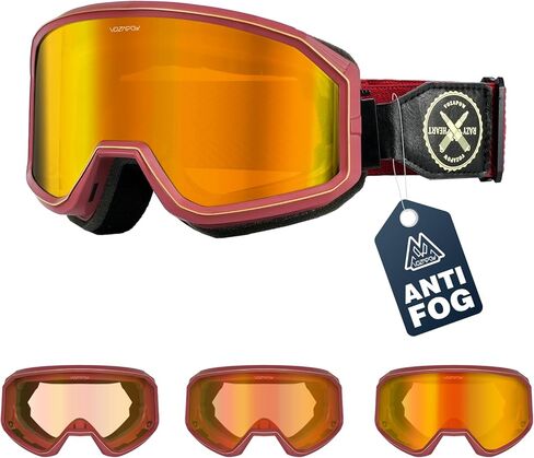Photochromic Dirt Bike Goggles for Men Women, No Double Vision Anti-Fog with HD Lens, OTG & UV Protection in Saudi Arabia