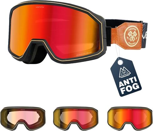 Photochromic Dirt Bike Goggles for Men Women, No Double Vision Anti-Fog with HD Lens, OTG & UV Protection in Saudi Arabia