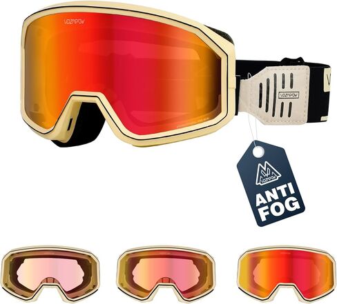 Photochromic Dirt Bike Goggles for Men Women, No Double Vision Anti-Fog with HD Lens, OTG & UV Protection in Saudi Arabia