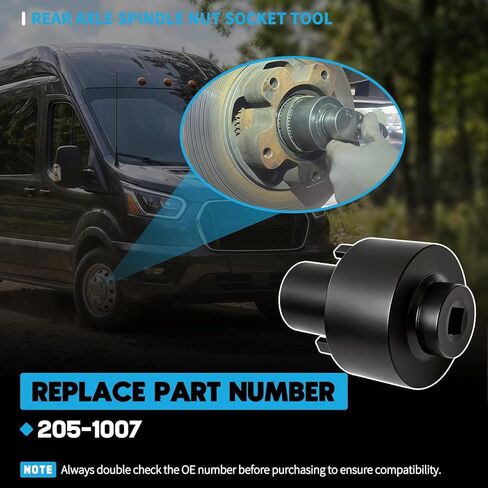 1083 مقبس صامولة المحور الخلفي مناسب لـ 2015-2019 Ford Transit 150 250 350 (يناسب المحاور العائمة الكاملة فقط) مزيل صامولة المحور عالي التحمل يحل محل 205-1007 OTC 7156 in Kuwait