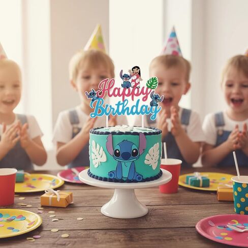 لطيف الكرتون كعكة توبر أنيمي موضوع كعكة الديكور مناسبة للبنين والبنات عيد ميلاد كعكة القبعات العالية، الكرتون الأزرق موضوع زينة حفلة عيد ميلاد (الأزرق) in Kuwait