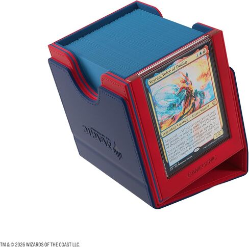 Gamegenic Magic: The Gathering Secrets of Strixhaven Sidekick PRO 100+ XL - صندوق سطح قابل للتحويل، يحمل أكثر من 100 بطاقة بأكمام مزدوجة، شاشة عرض قائد التحميل الجانبي in Kuwait