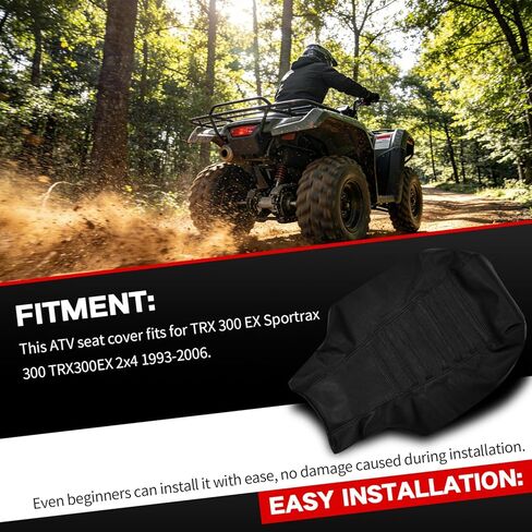 ATV Seat Cover,Non-Slip Waterproof Seat Cushion Cover Protector for TRX 300 EX Sportrax 300 TRX300EX 2x4 1993-2006 in Kuwait
