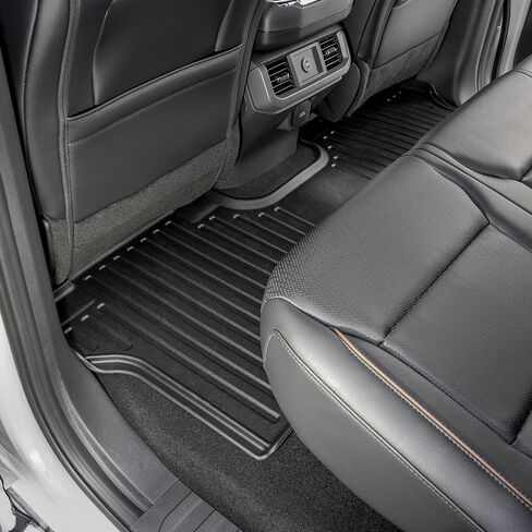 سجادات أرضية السيارة من سمارت تشويس تناسب سيارات Ford F-150 2015-2026 - صنع في الولايات المتحدة الأمريكية - أسود - مجموعة كاملة للصف الأول والثاني in Kuwait