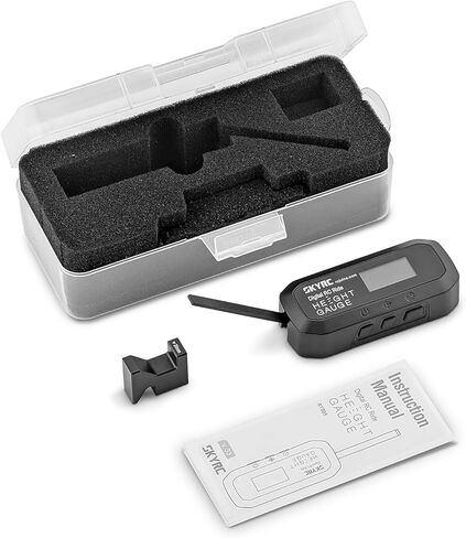 مقياس ارتفاع الركوب الرقمي من SKYRC، نطاق 2-38 مم، قراءة 0.1 مم، شفرة 2 مم، عرض 180 درجة، أداة إعداد سيارة RC تعمل بالطاقة AAA لموديلات 1/24 إلى 1/8 - SK-500049 in Kuwait