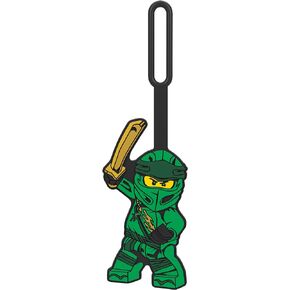 Lego Ninjago Legacy Silicone Luggage Tag for Travel, Suitcase, Backpack - Lloyd (52493) Non-Toxic & Odorless with writable Surface on Back for ID Identification. Measures Approx. 6.5"