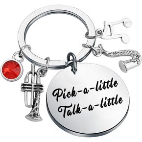 Musical Man Broadway Gift Pick a Little Talk a Little Musical Theater Gift Broadway Musical Keychain