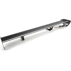 Areyourshop Universal Sedan Adjustable Aluminum Rear Trunk Wing Racing Spoiler Hatchback with LED Brake Lights