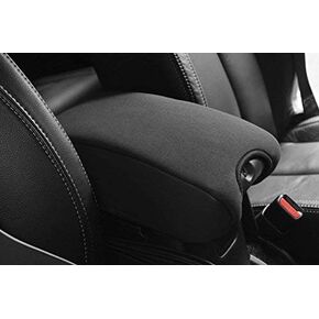 DEDC Center Console Cover Pad, Armrest Cover Cushion, Neoprene Center Console Armrest Pad Cover for Jeep Wrangler JK Sahara Sport Rubicon X & Unlimited 2011 2012 2013 2014 2015 2016 Black
