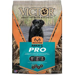 Victor Super Premium Dog Food – Realtree MAX-5 PRO Dry Dog Food – 30% Protein, Gluten Free for Active Adult Dogs, 15lb