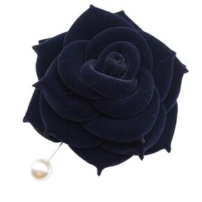 9cm OLD VELVET ROSE Flower Brooch Pin By NhanDo Handmade – Floral Brooch Pin, Handmade Gift Ideas, Gift for her, Gift For Mom, Bridesmaid gift, valentines day gifts (Buff Yellow)
