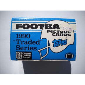 مجموعة مصنع Topps لكرة القدم المتداولة لعام 1990 مع بطاقة Emmitt Smith's Rookie!