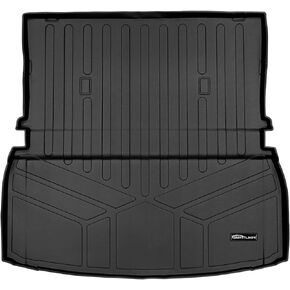 SMARTLINER All Weather Custom Fit Black Cargo Liner Mat Behind The 2nd Row Compatible with 2020-2024 Lincoln Aviator