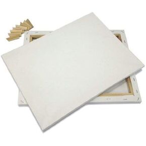 Lot 2 Artist Canvas 9x16" Blank Pre-Stretched Framed Cotton Double Gesso