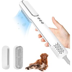 Portable Handheld Pet Grooming Hair Dryer, Dog Hair Dryer Pet Grooming Dryer Smart Temp Feature, lower noise, Adjustable 3 Temperature &3 Airflow Speed for Household Travel Camping