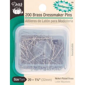 Dritz Dressmaker Pins: Size 20, 200/Pkg.