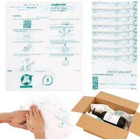 WOWOSS 8 Pack 16"x14" Expanding Packing Foam, Expanding Foam for PC/Electronic Components/Equipment/Fragile Items, Rapid Expansion, Stable & Secure, Easy to Use - Essential for Moving