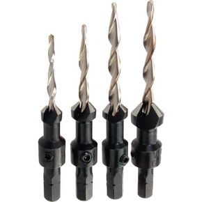 Wolcraft Screw Setter Set with Tapered Drill Bits