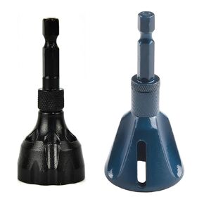 YUENTOEN 2Pcs Deburring External Chamfer Tool, All Thread Deburring Tool, Tungsten Steel Hex Shank Remove Burr Tool with Quick Release Shank Fits for 1/8"-1''(3mm-25mm)