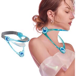 Neck Stretcher,Neck Brace,360 Degree Adjustable Neck Support.Ergonomic Cervical Traction Device for Aligning Neck.Neck Posture Corrector for Neck Pain Relief, Spinal Decompression. (Transparent)